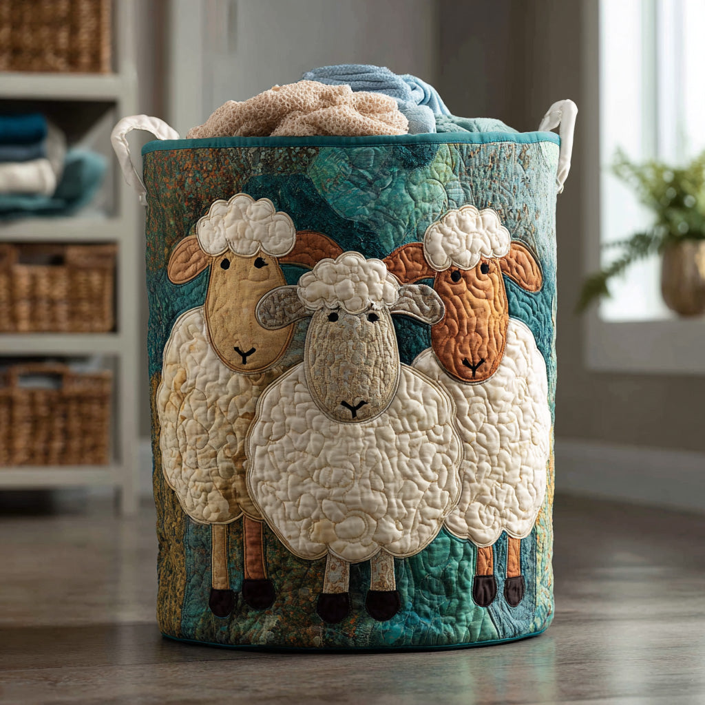 Bella | Hand-Quilted Laundry Basket