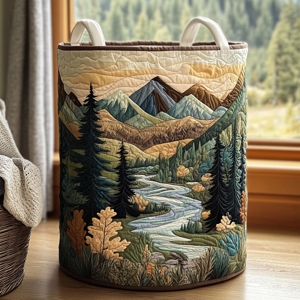 Silvia | Hand-Quilted Laundry Basket