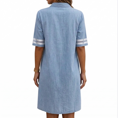 Brittany | Figure Flattering Denim Dress