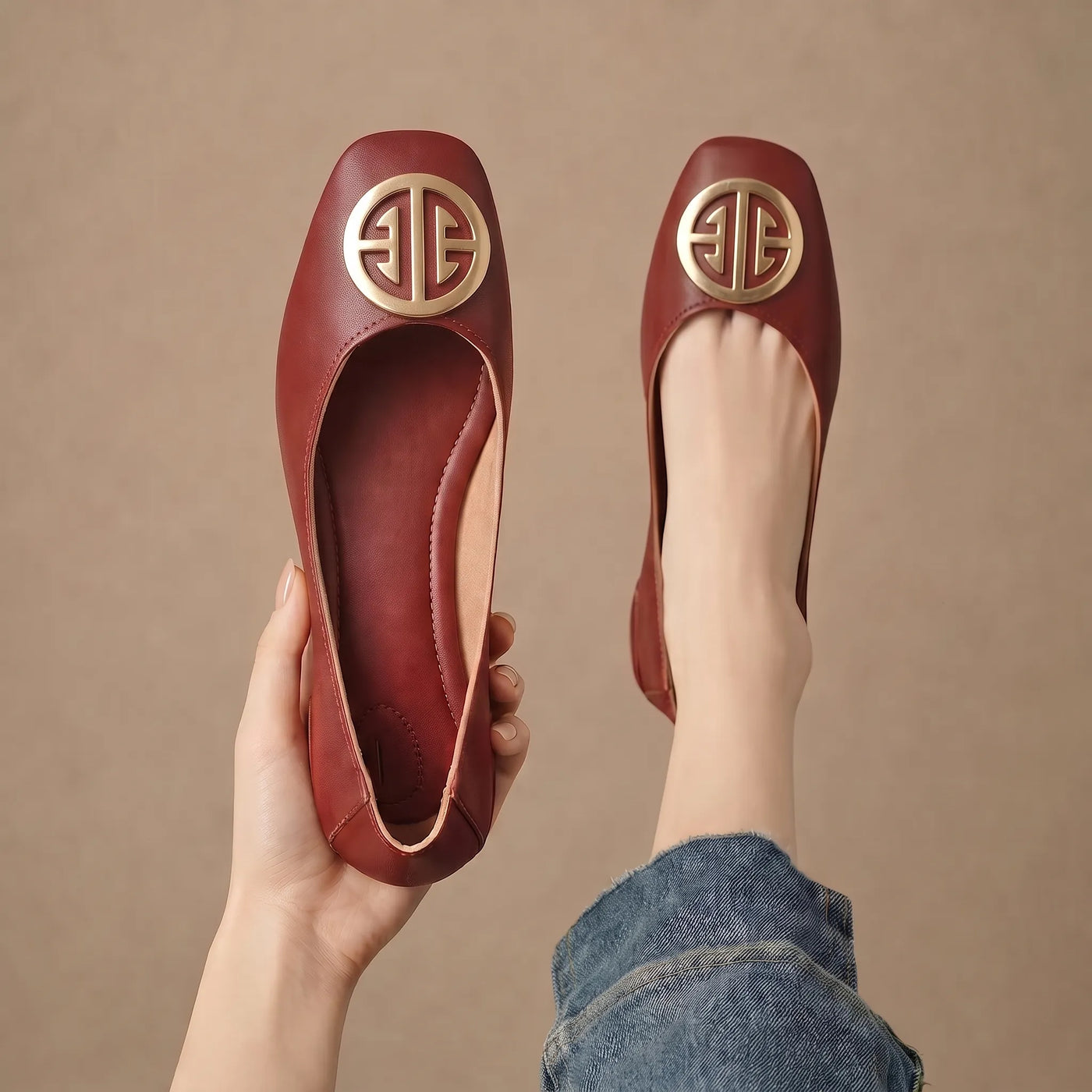 Orchard Leather Flats
