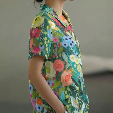 Daisy | Watercolor Floral Shirt