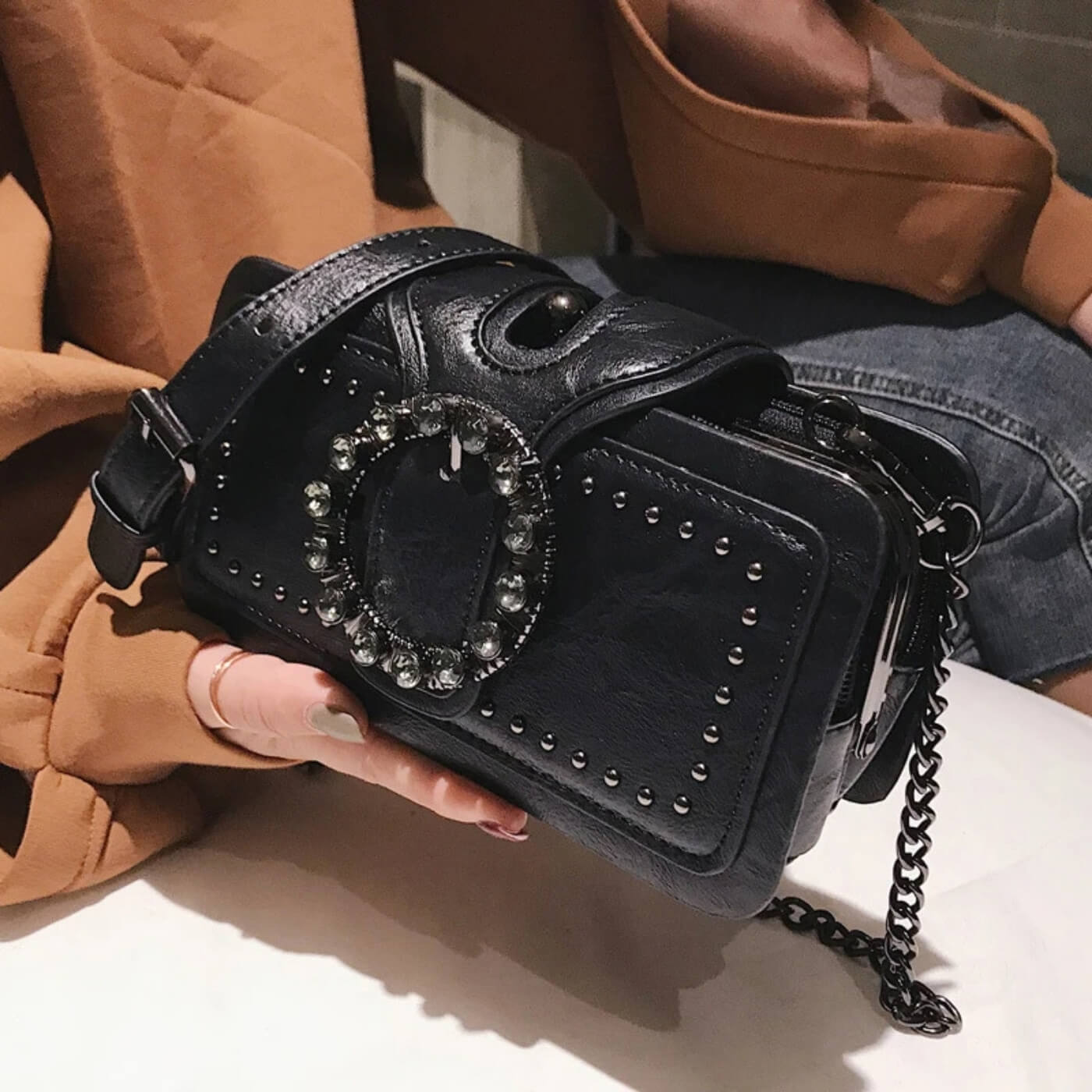 Margherita's Studded Buckle | Clutch