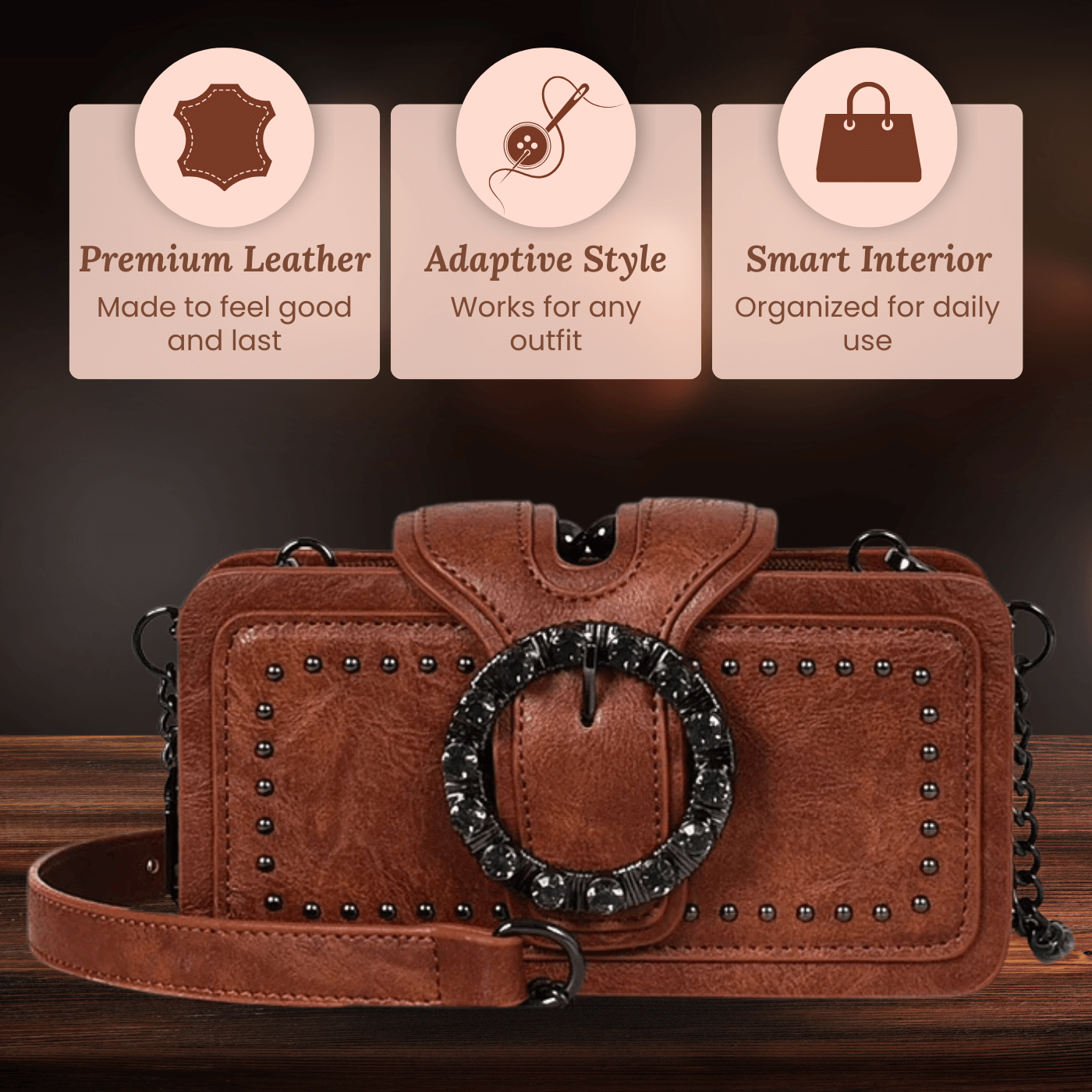 Margherita's Studded Buckle | Clutch