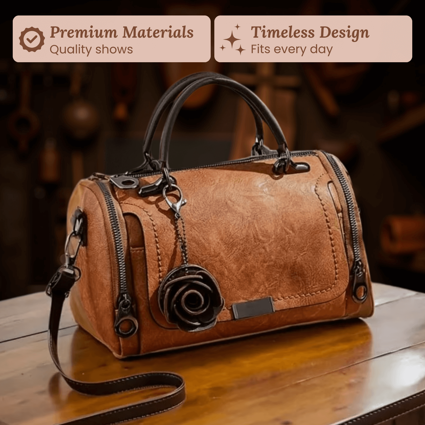 Veronica's Floral Accent | Handbag