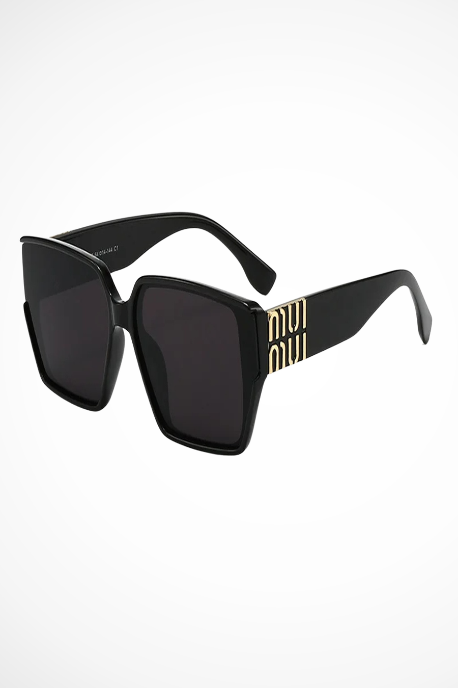 Lysandra | Oversized Square Gold Detail Sunglasses