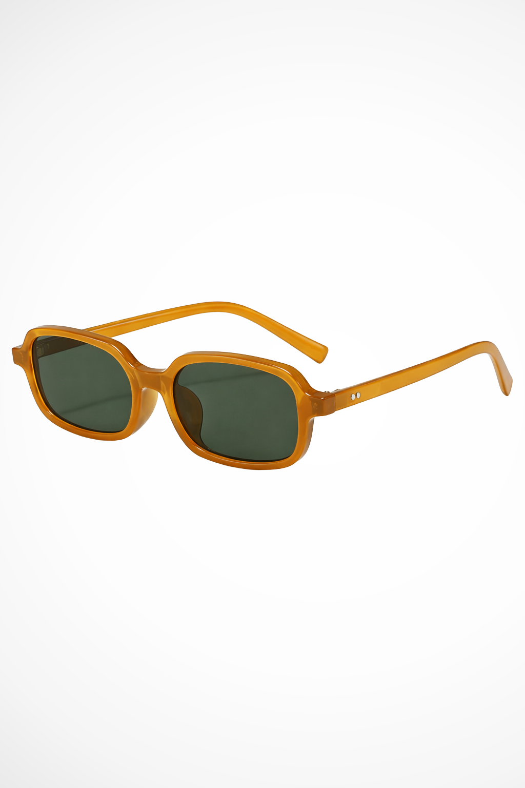 Adalie | Narrow Rectangle Tinted Retro Sunglasses