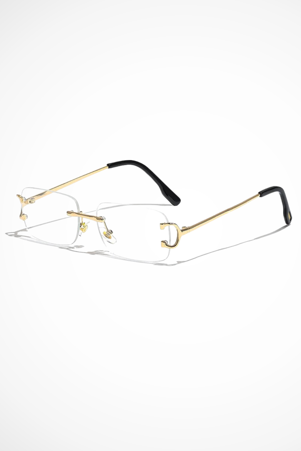 Effie | Rectangle Tinted Gold Frame Sunglasses