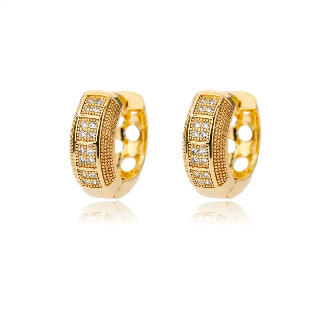 Timeless Cubic Zirconia Hoop Earrings