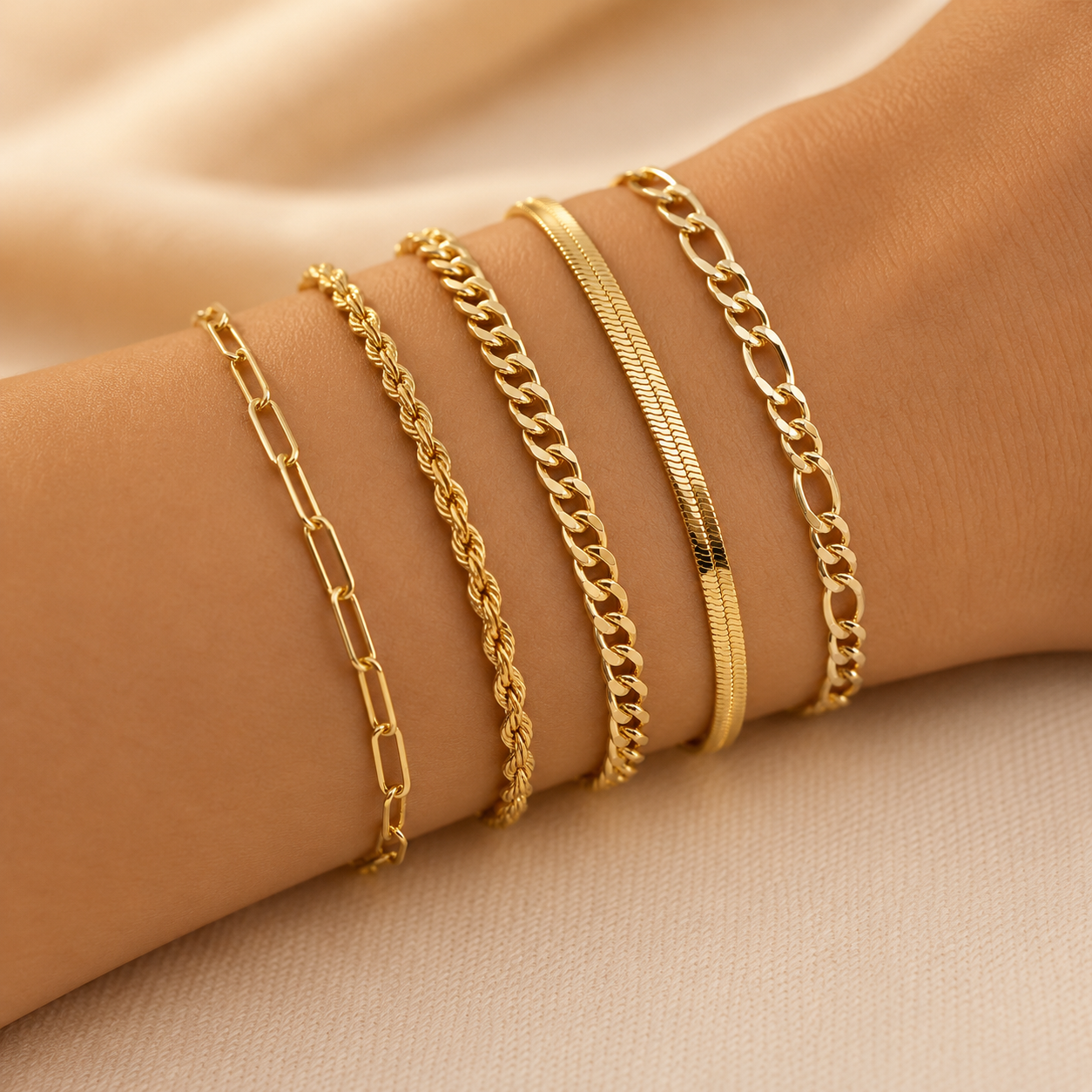 Ellis | Gold Bracelet Set