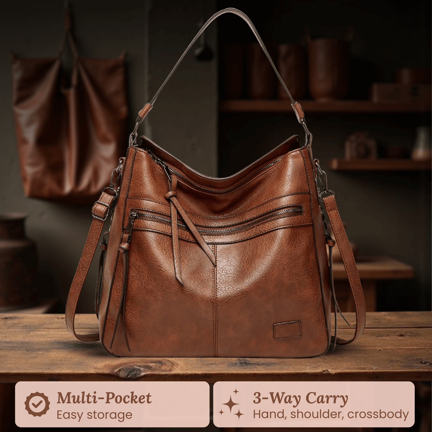 Serena's Zip Carry | Shoulder Bag