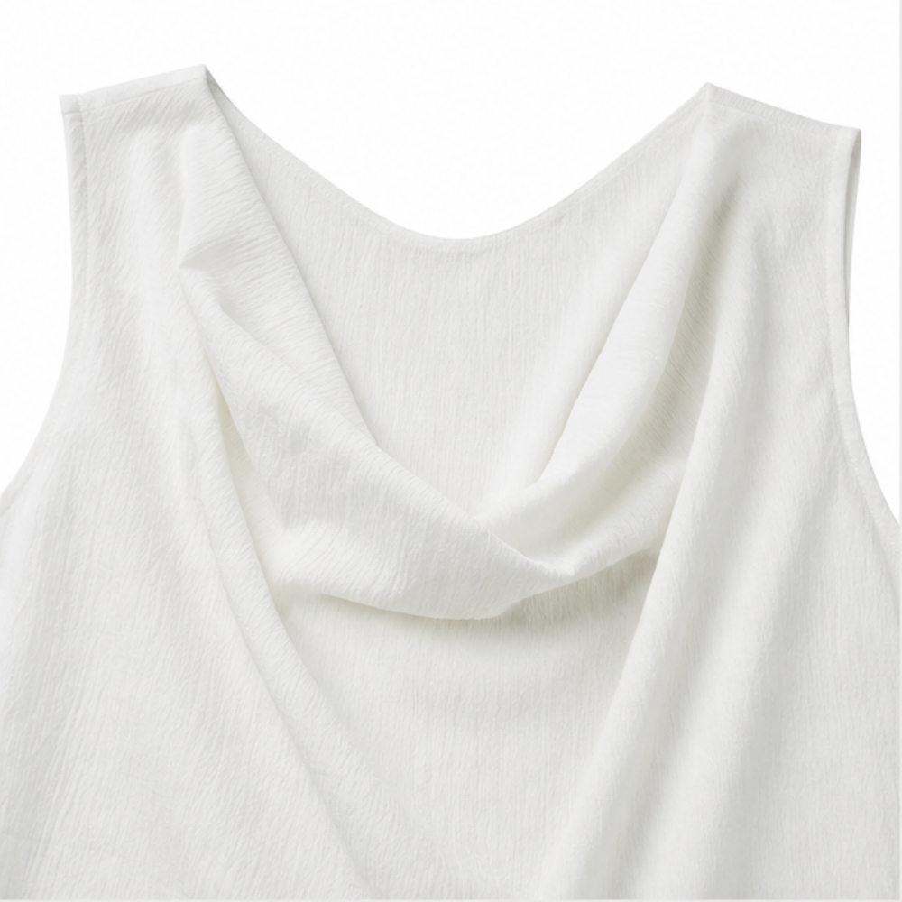 Solenne | Cowl Neck Mini Dress