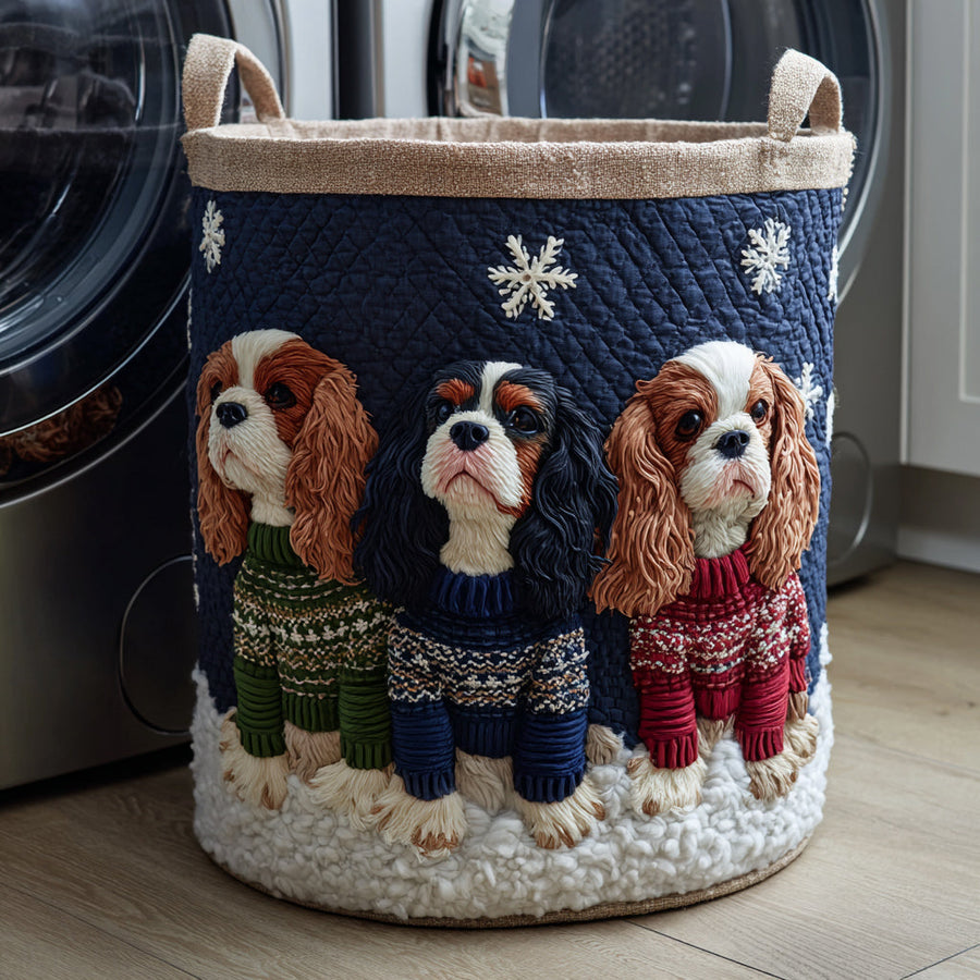 Marcellina | Hand-Quilted Laundry Basket