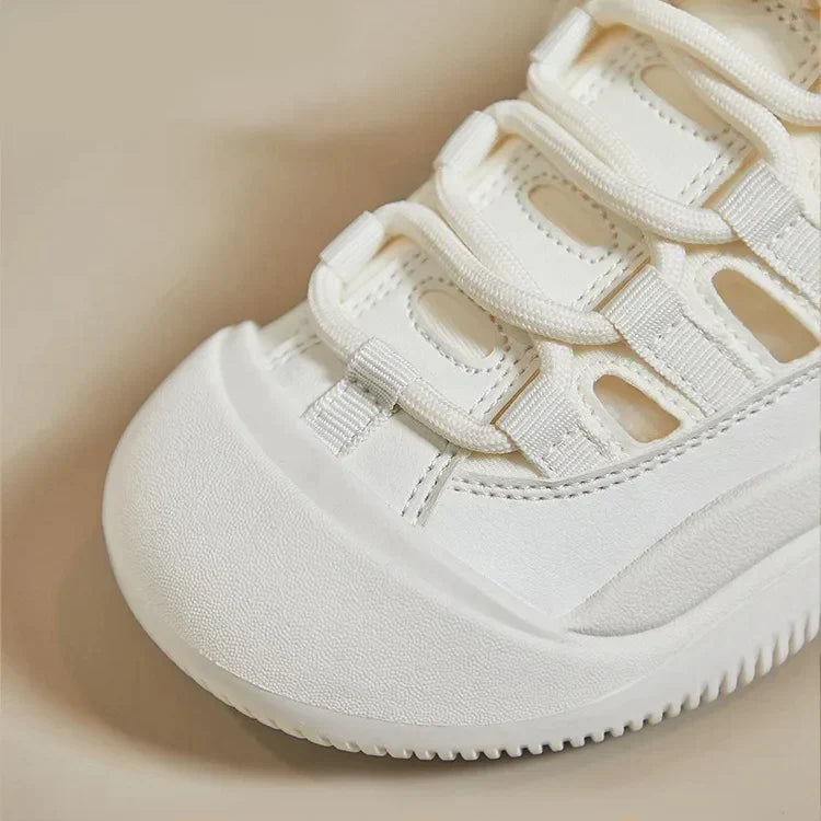 Una | Breathable Cut-Out Platform Shoes