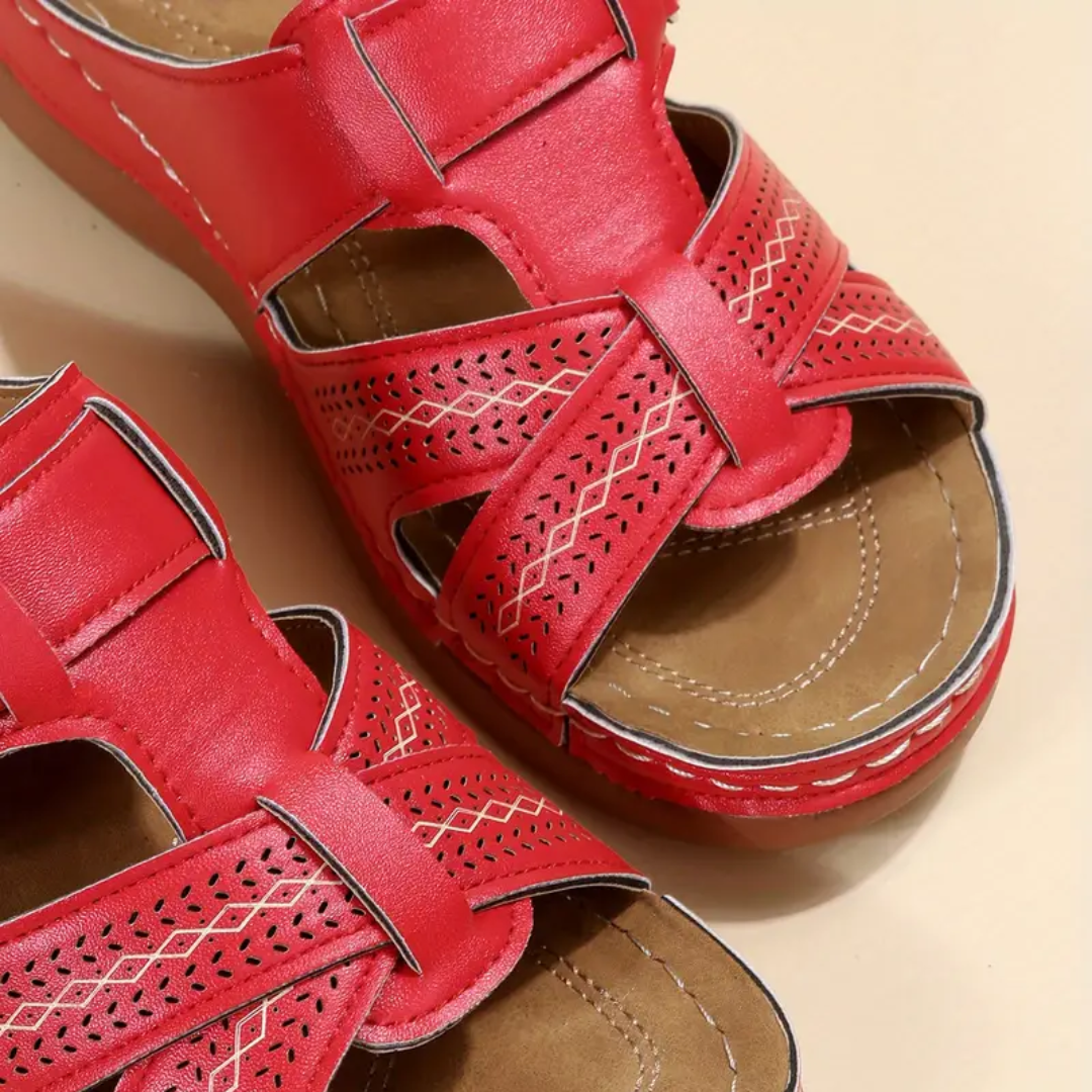 Camelia | Cross-Strap Slip-On Sandals