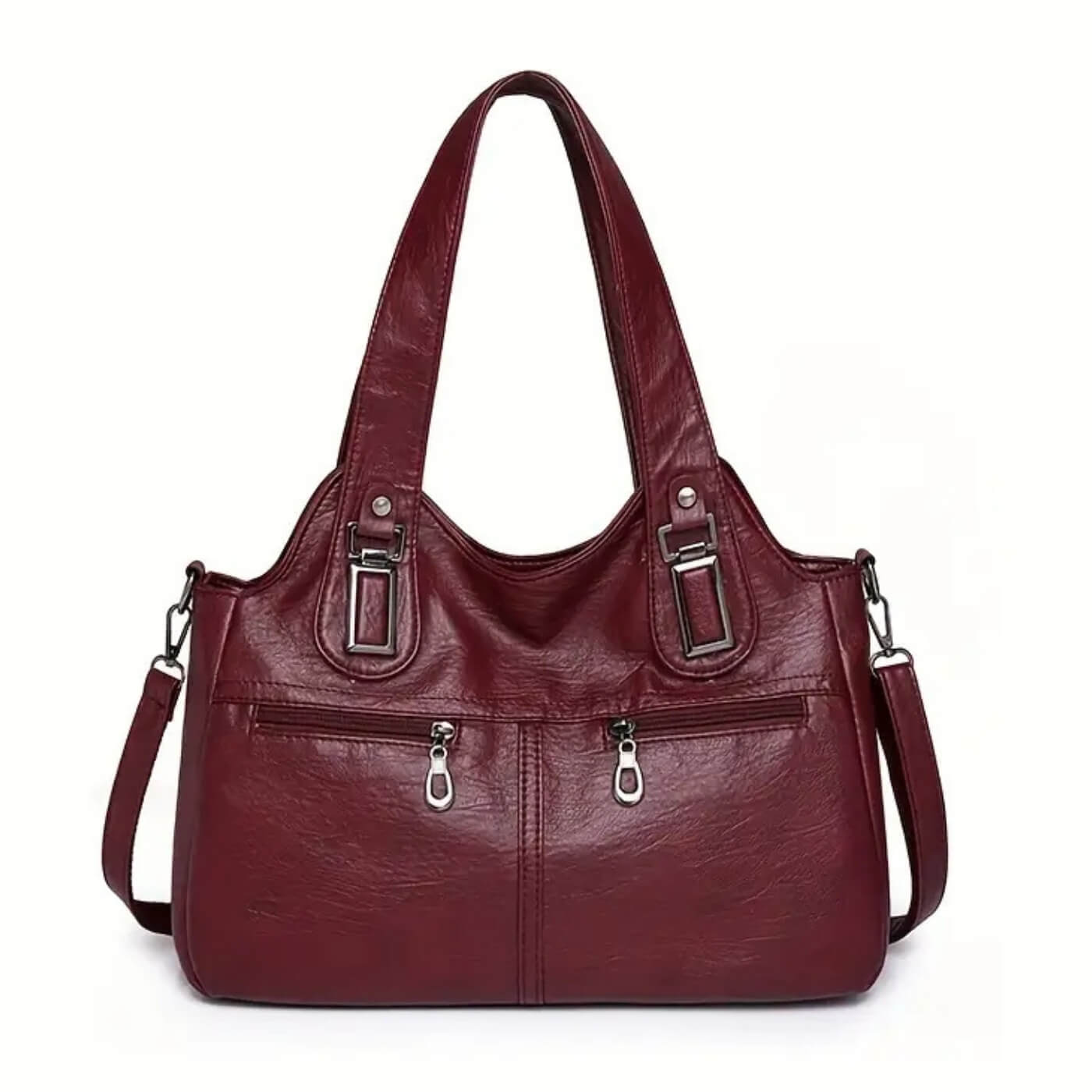 Flavia's Dual-Zip | Shoulder Bag