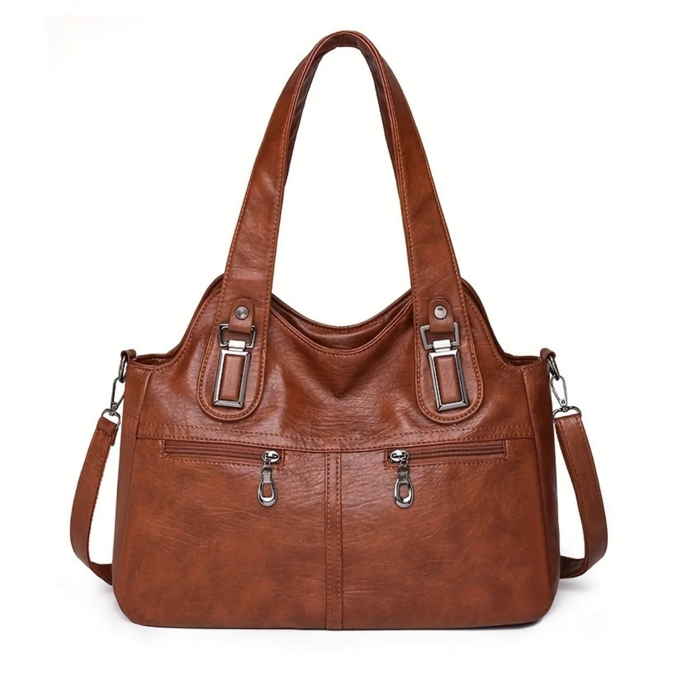 Flavia's Dual-Zip | Shoulder Bag