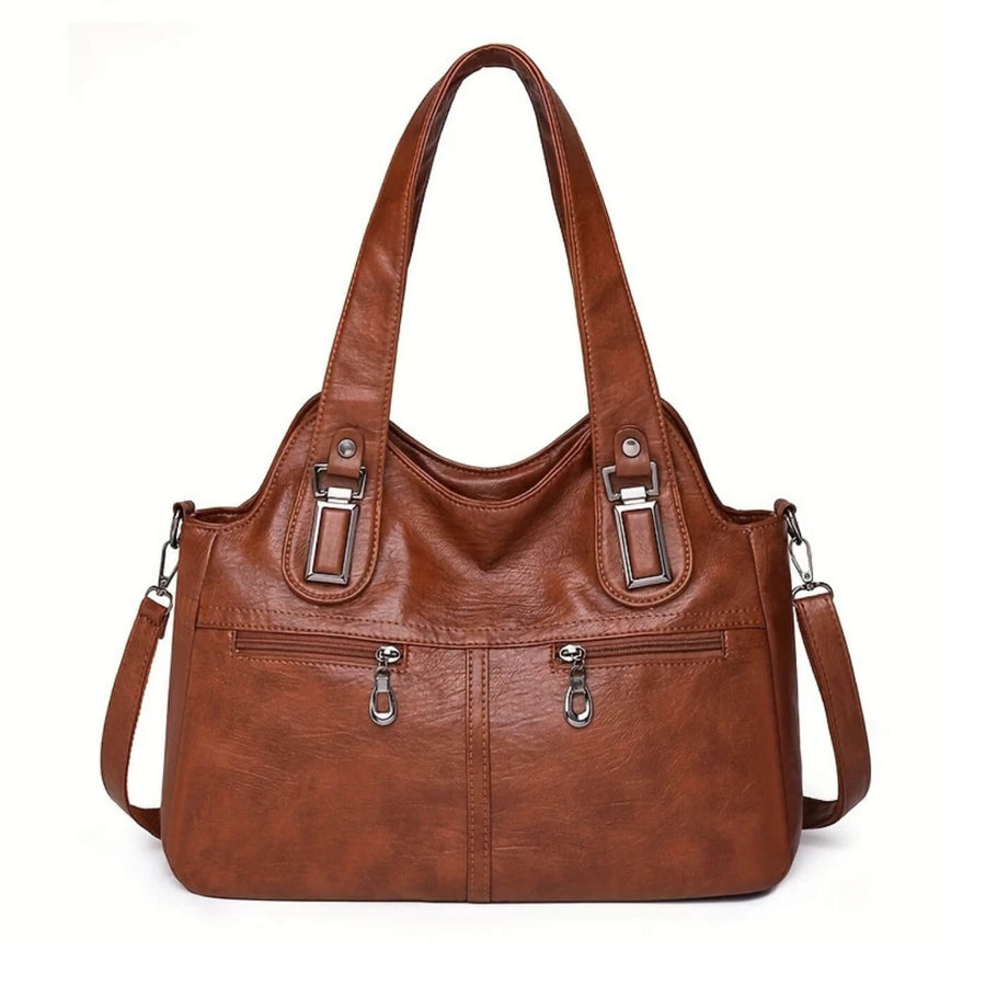 Flavia's Dual-Zip | Shoulder Bag