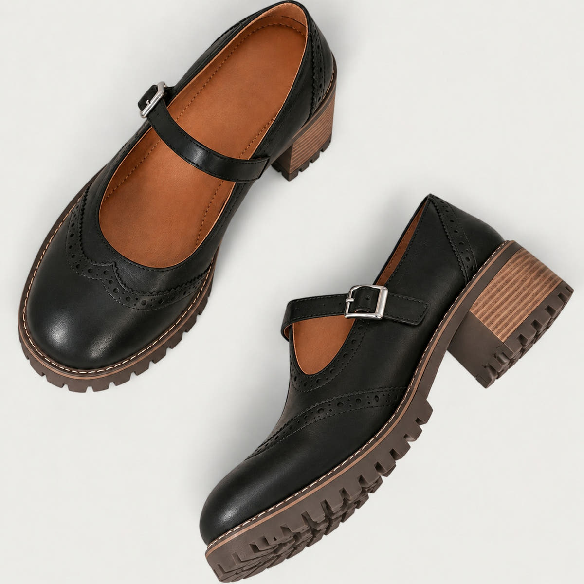 Marcella | Vintage Strap Pumps