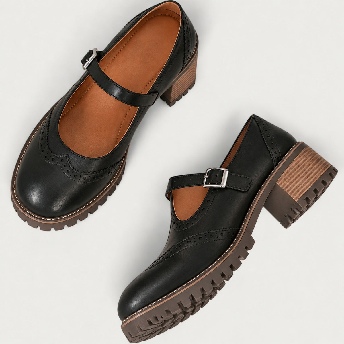 Marcella | Vintage Strap Pumps