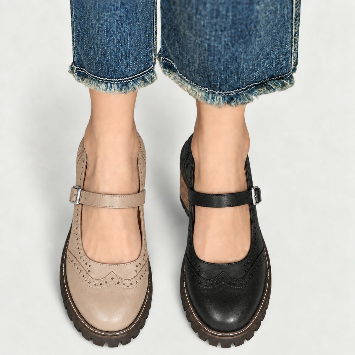 Marcella | Vintage Strap Pumps