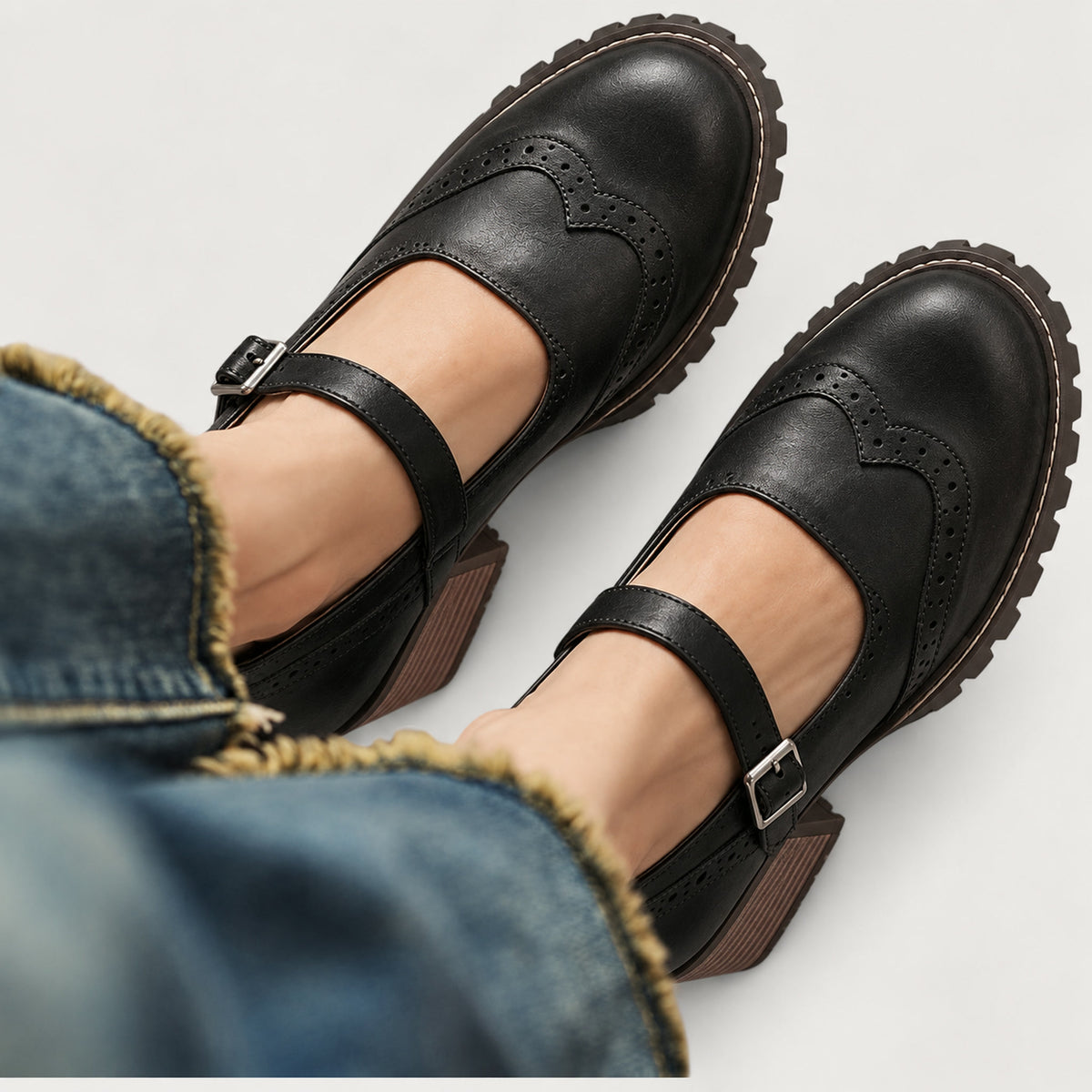 Marcella | Vintage Strap Pumps