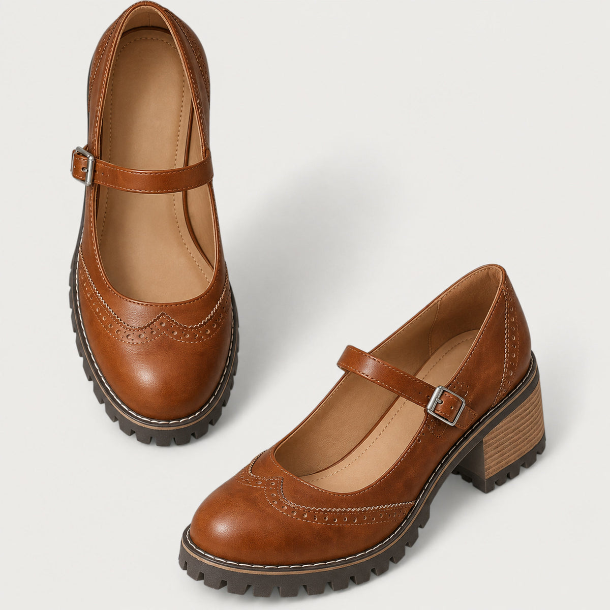Marcella | Vintage Strap Pumps
