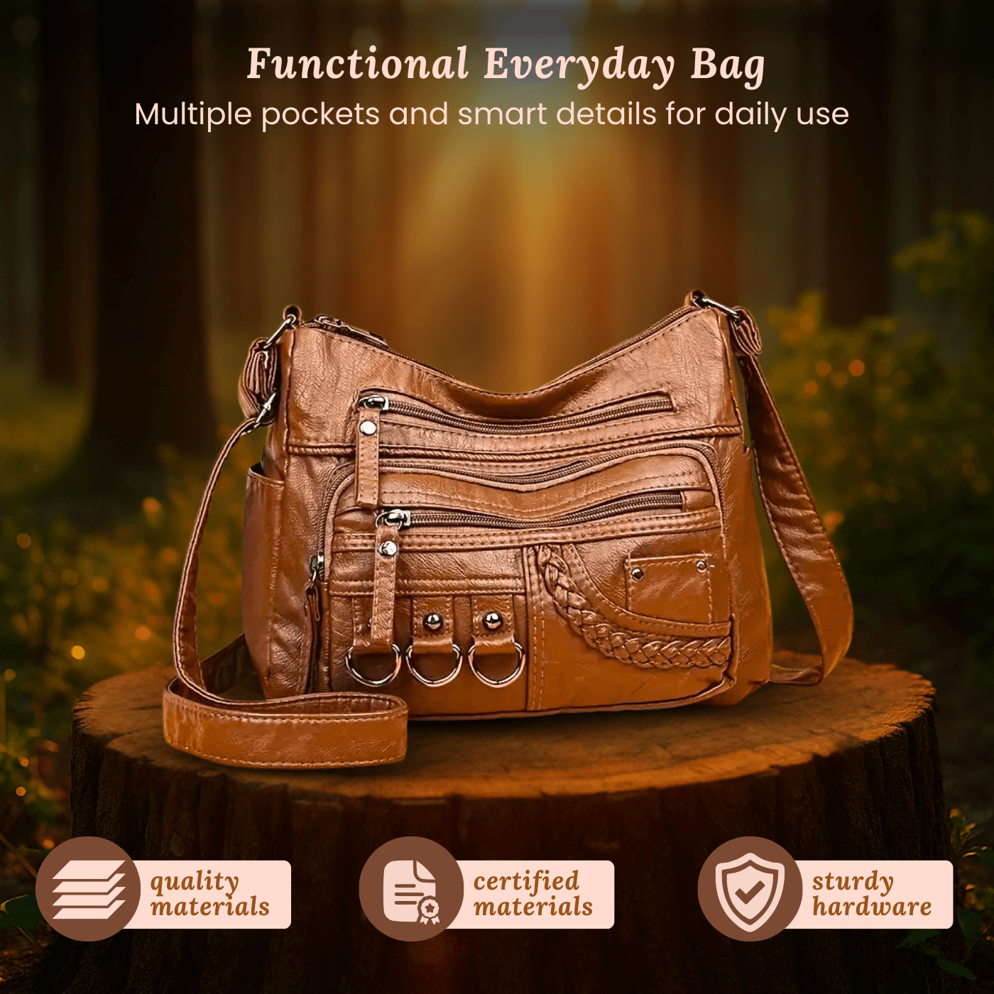 Serafina's Utility Charm | Crossbody Bag