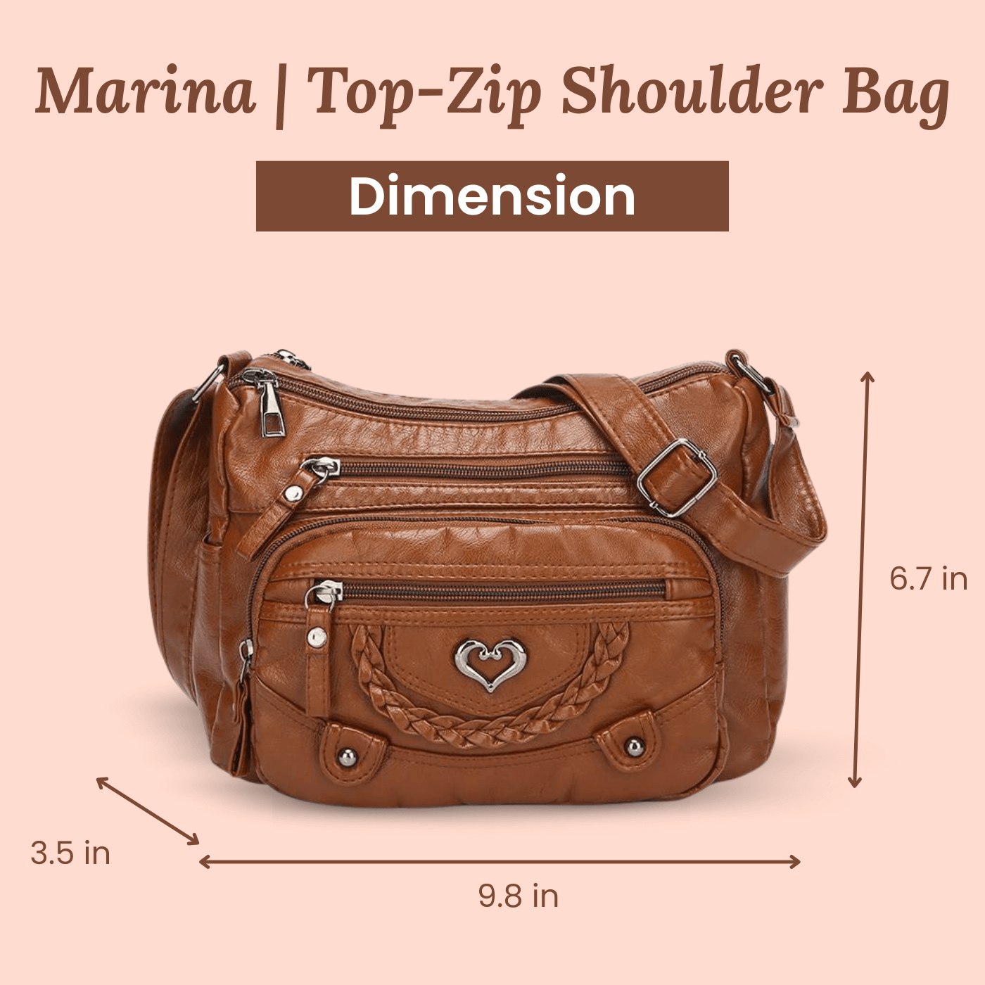 Greta's Braided Charm | Crossbody Bag
