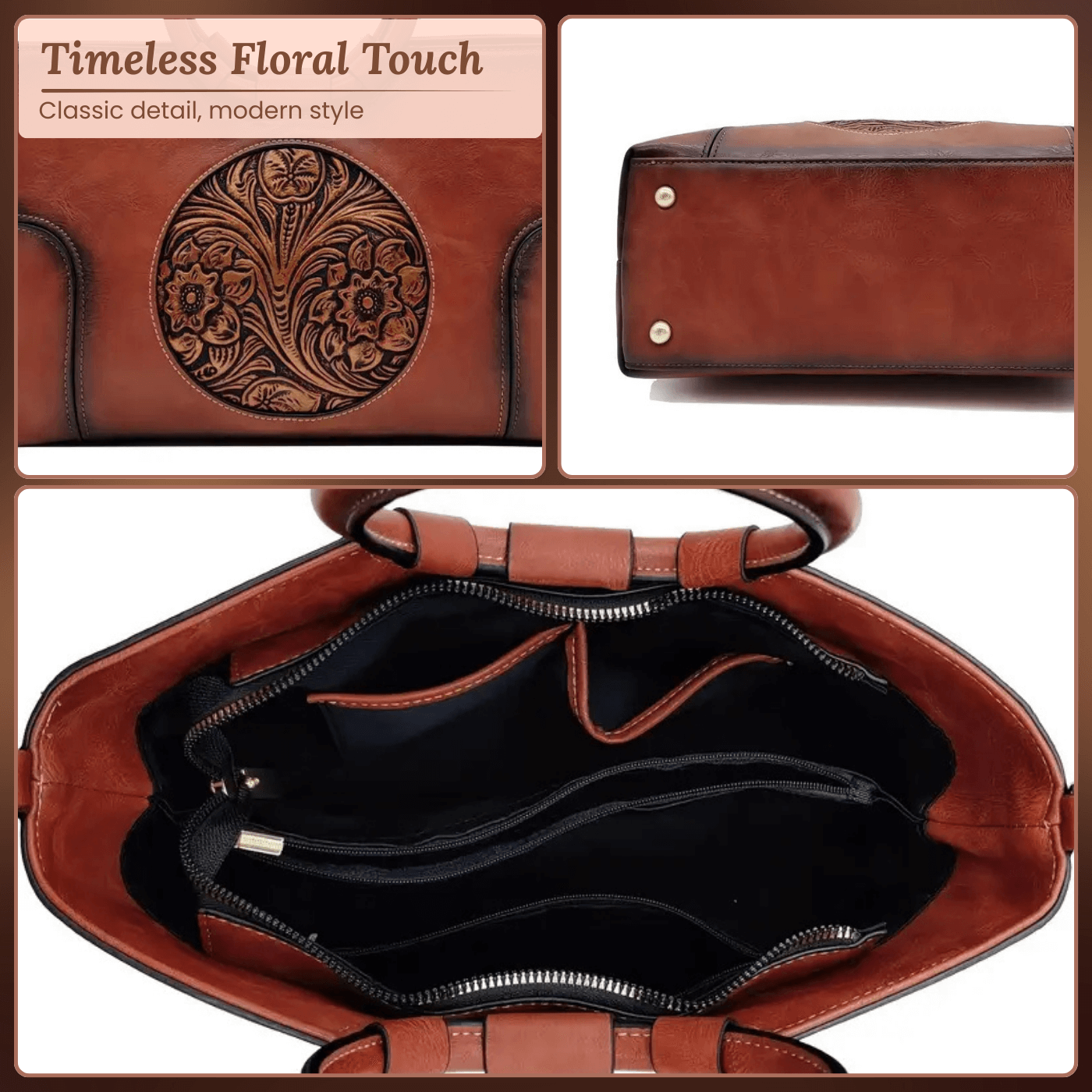 Luciana's Carved Detail | Handbag