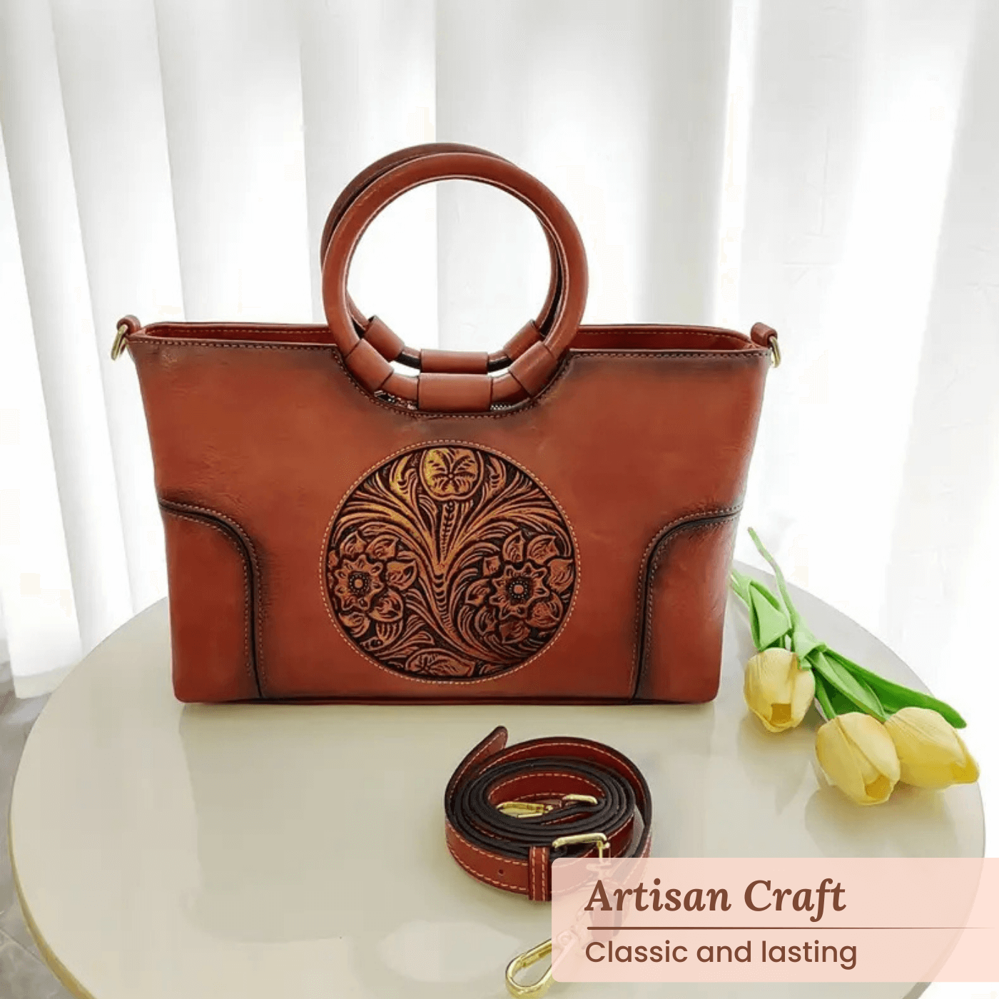 Luciana's Carved Detail | Handbag