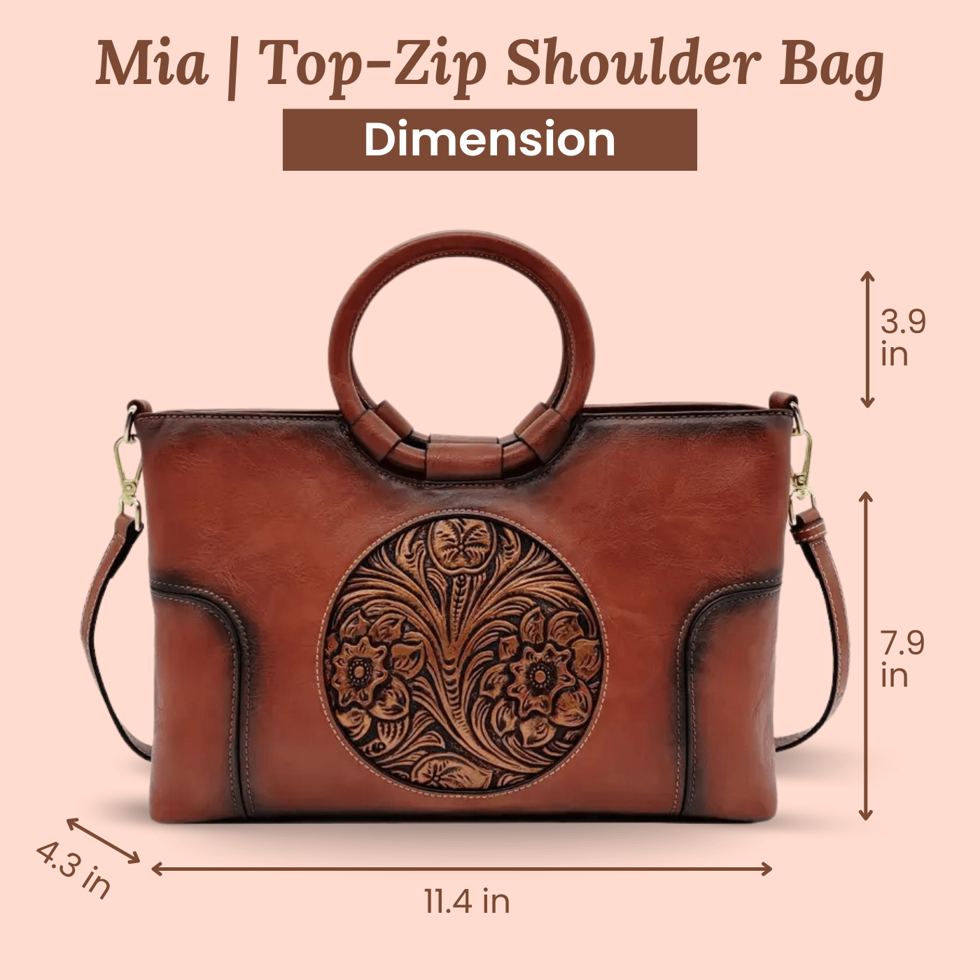 Luciana's Carved Detail | Handbag