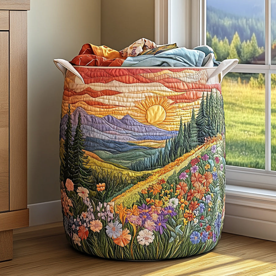 Gloria | Hand-Quilted Laundry Basket