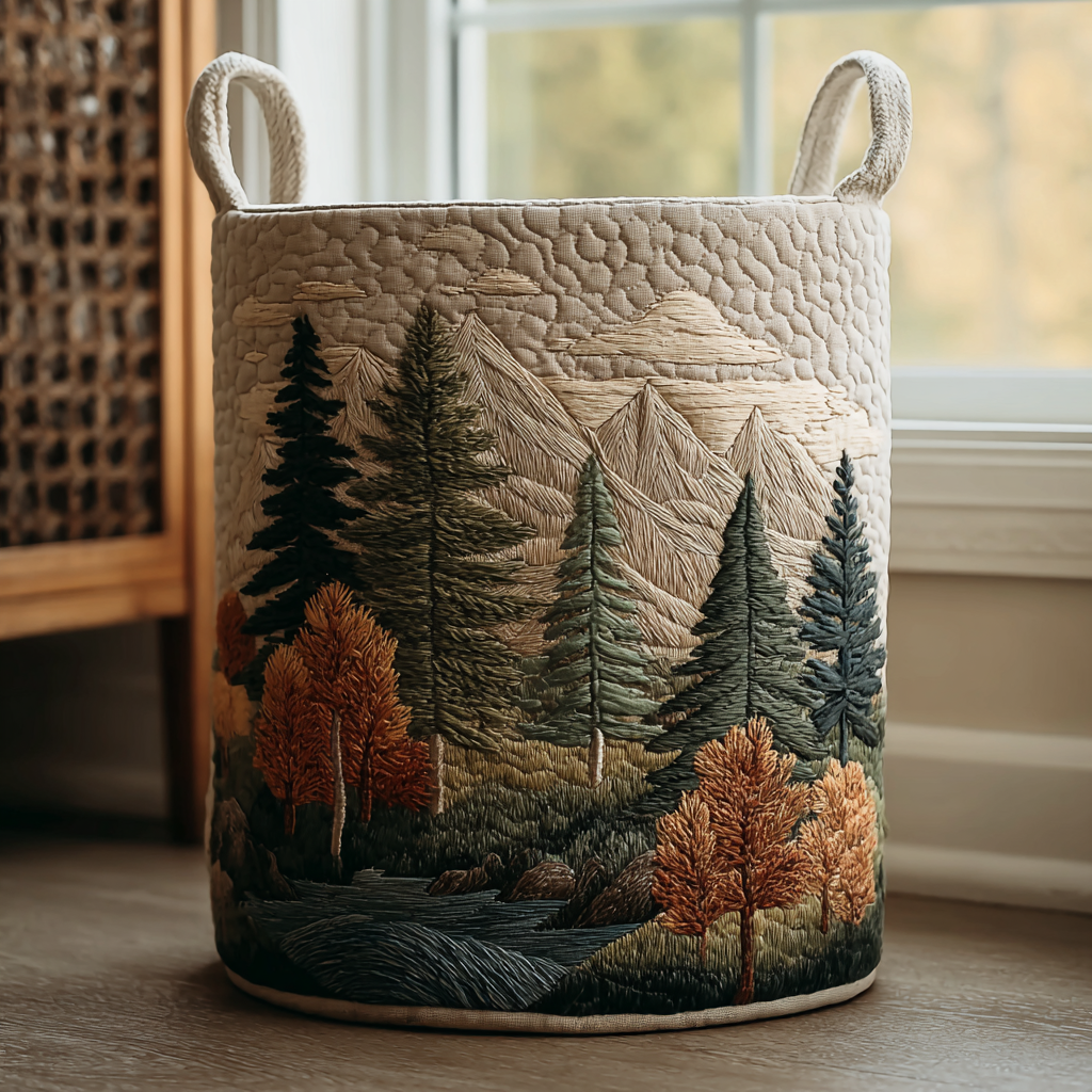 Noemi | Hand-Quilted Laundry Basket