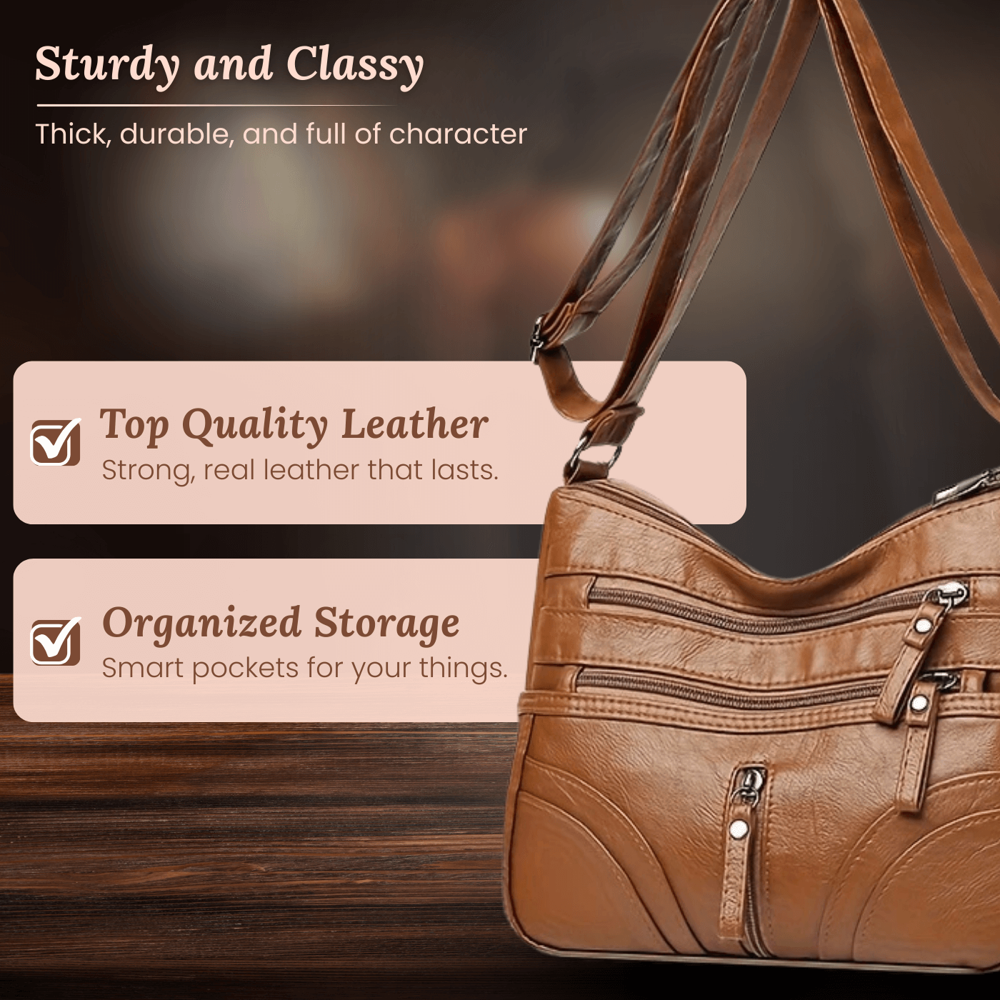 Emanuela's Multi-Pocket | Shoulder Bag