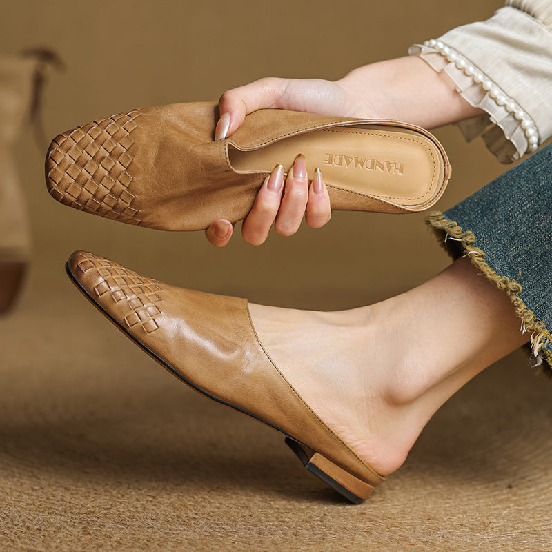 Velmirae Comfortable Leather Mules