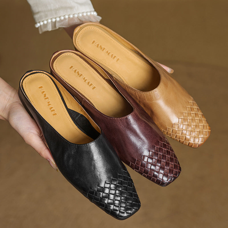 Velmirae Comfortable Leather Mules