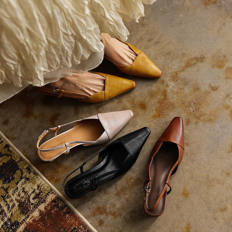 Amberly | Comfort Slingback Heels