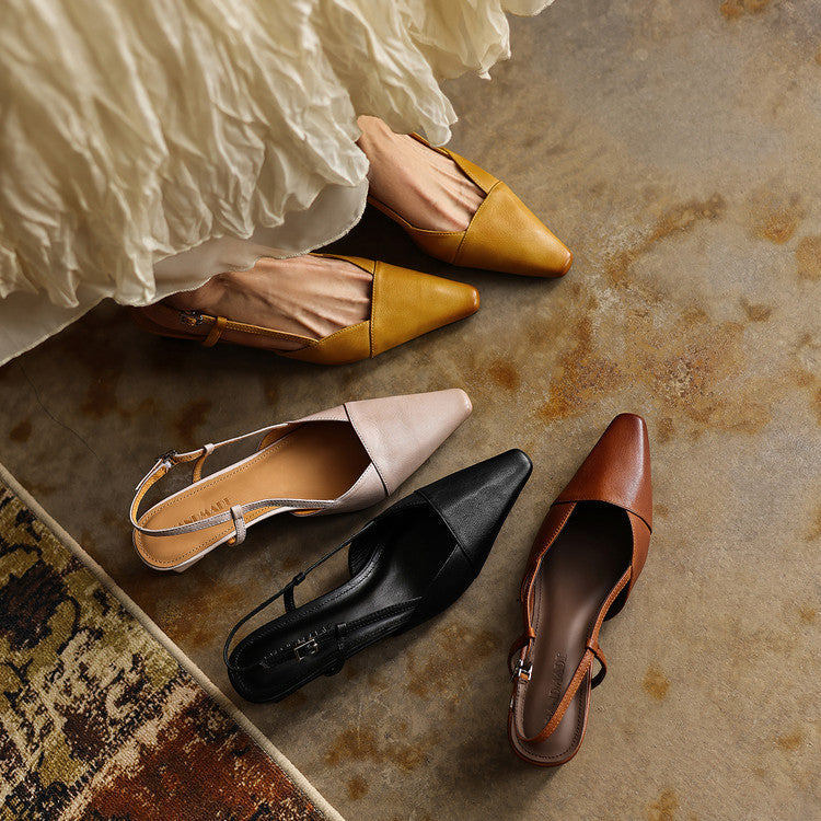 Amberly | Comfort Slingback Heels