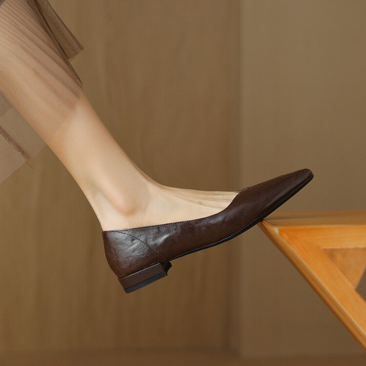 Serelle Point Leather Flats