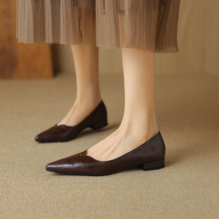 Serelle Point Leather Flats