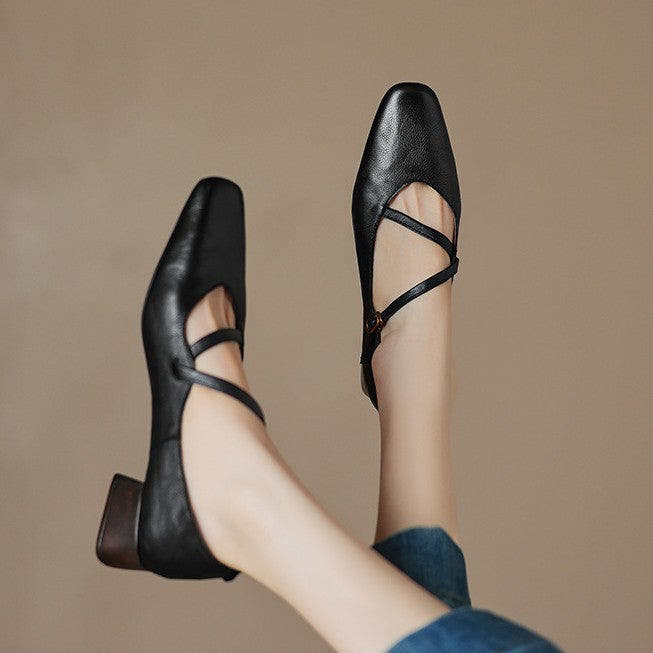 Marvelle Leather Mary Janes