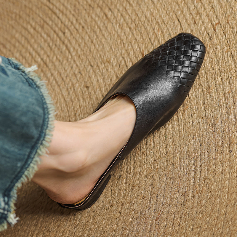 Velmirae Comfortable Leather Mules