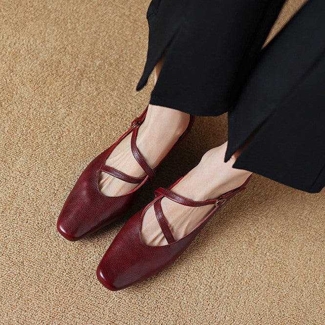 Marvelle Leather Mary Janes