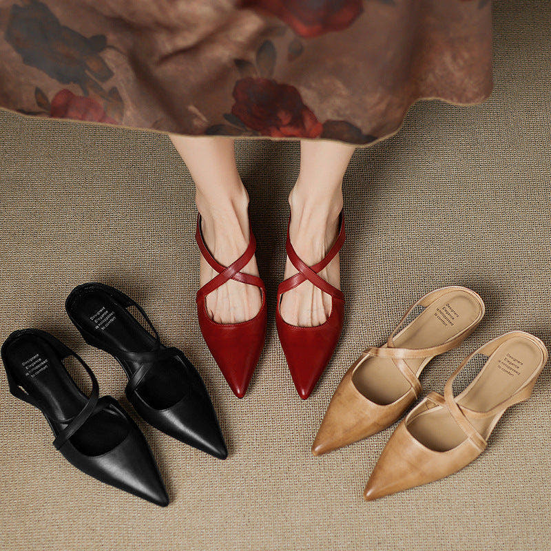 Eryne Leather Mules