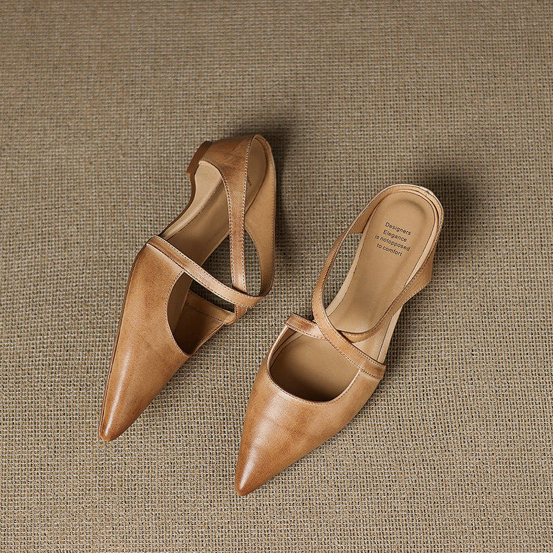 Eryne Leather Mules