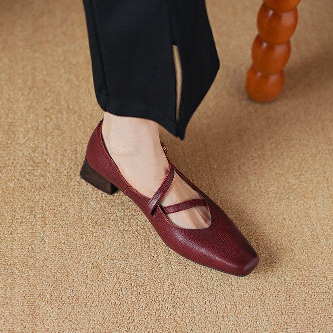 Marvelle Leather Mary Janes