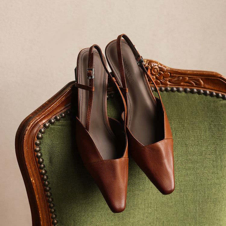 Amberly | Comfort Slingback Heels