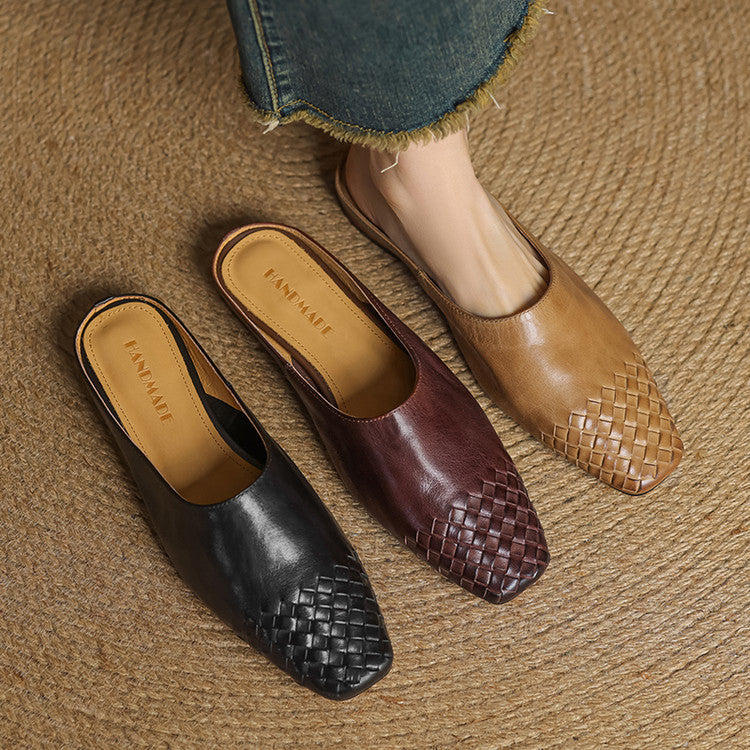 Velmirae Comfortable Leather Mules