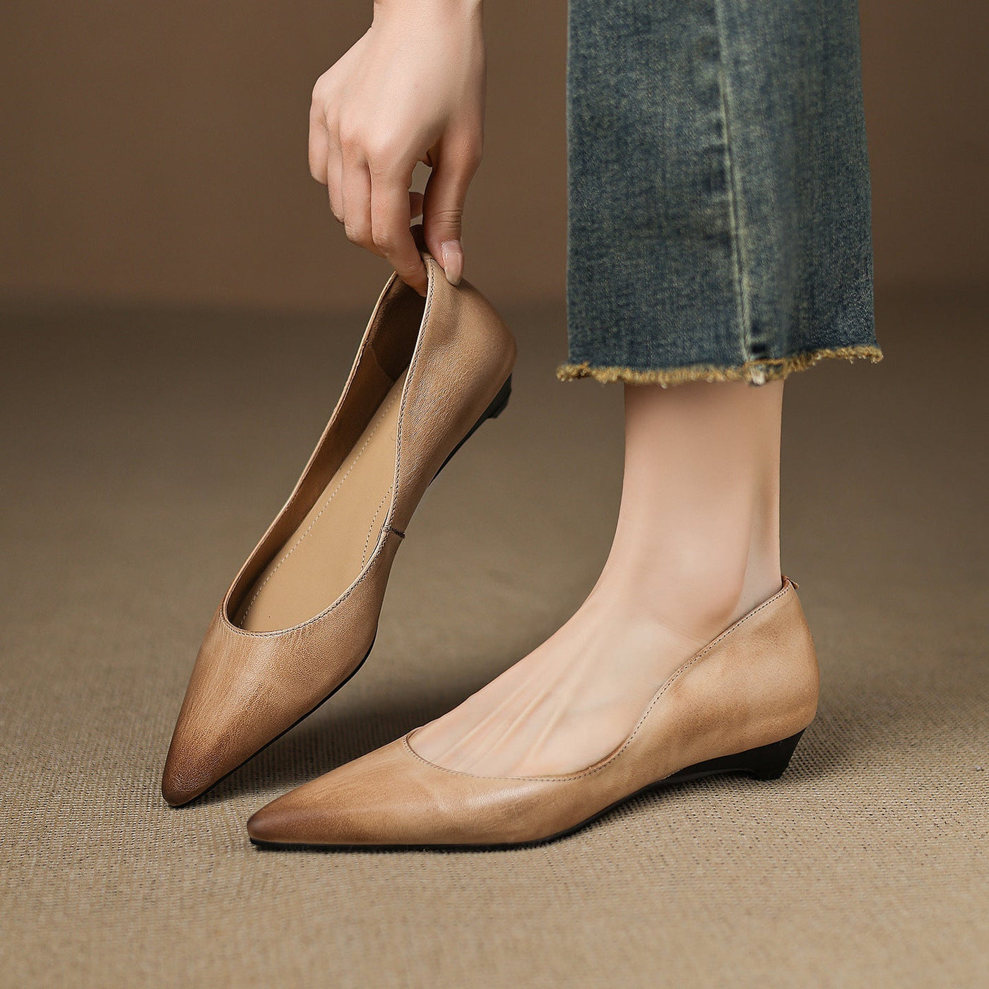 Arla Leather Flats