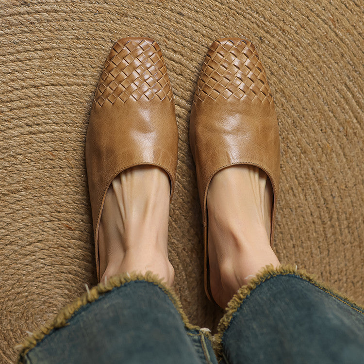 Velmirae Comfortable Leather Mules